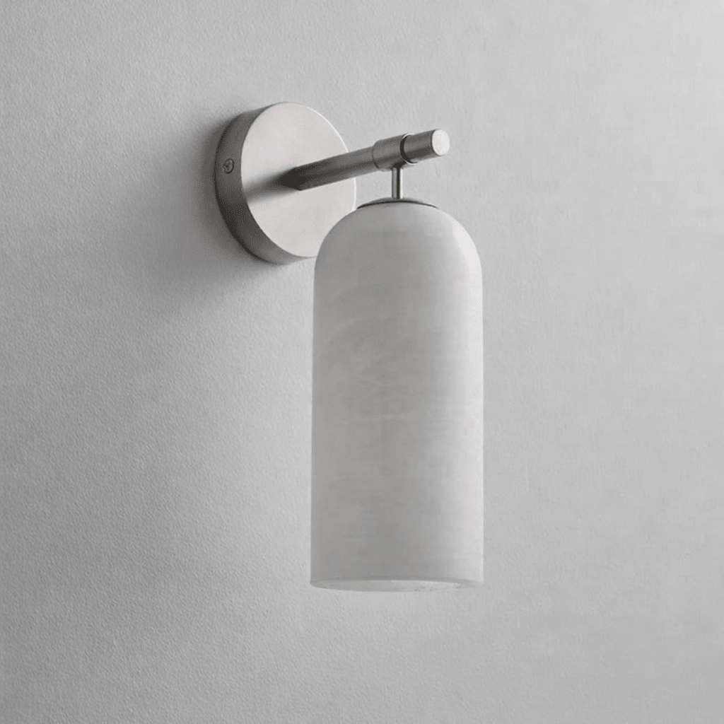 Close-up of alabaster texture on wall sconce | Casa Norex