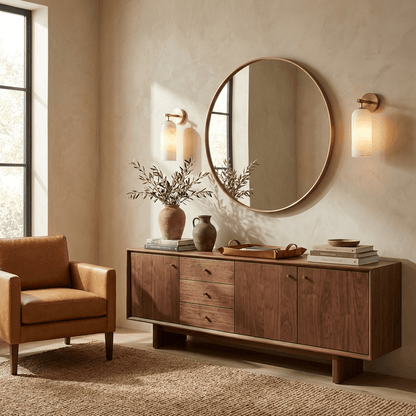 Pillar Alabaster Wall Sconce