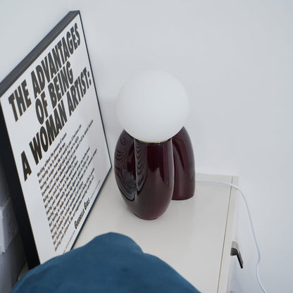 Spiral Glass Table Lamp