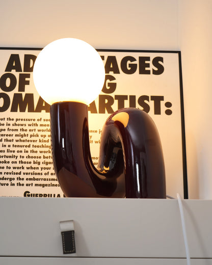 Spiral Glass Table Lamp