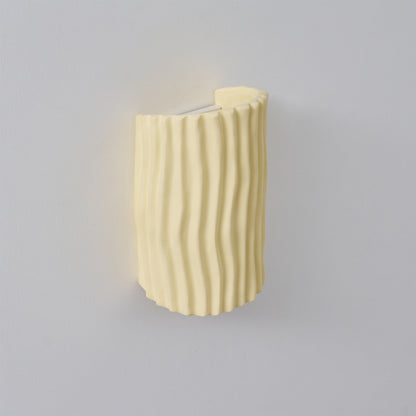 Pleated Resin Wall Lamp