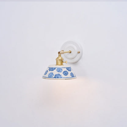 Porcelain Indigo Wall Lamp