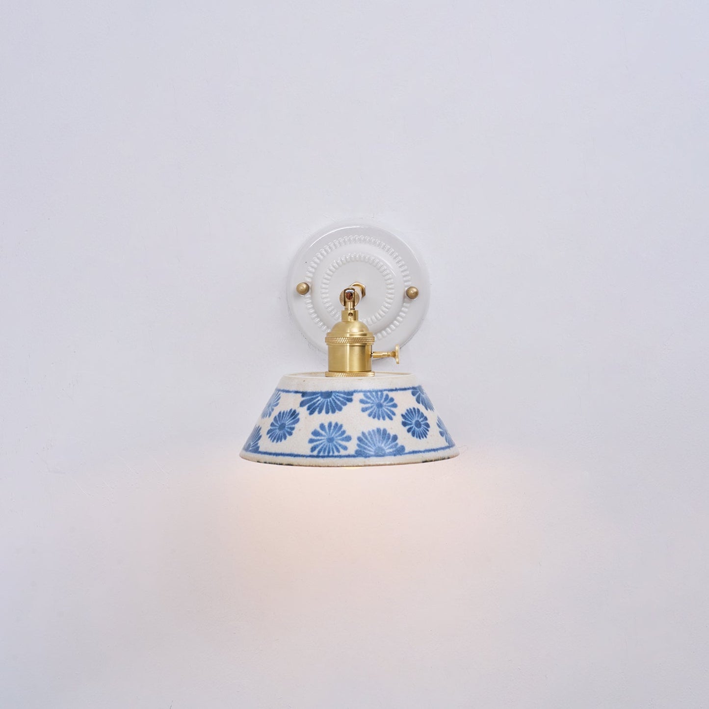 Porcelain Indigo Wall Lamp
