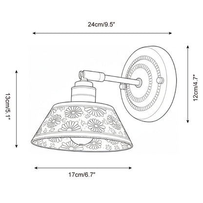 Porcelain Indigo Wall Lamp
