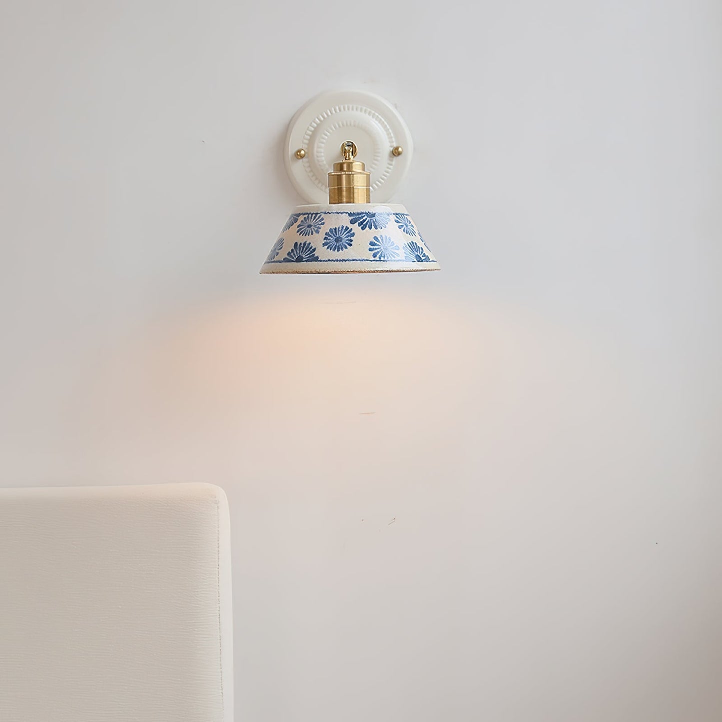 Porcelain Indigo Wall Lamp