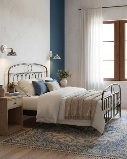 Porcelain Indigo Wall Lamp