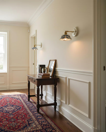 Porcelain Indigo Wall Lamp