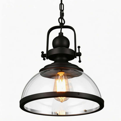 Clear glass industrial pendant light clear glass pendant light socket detail — Casa Norex