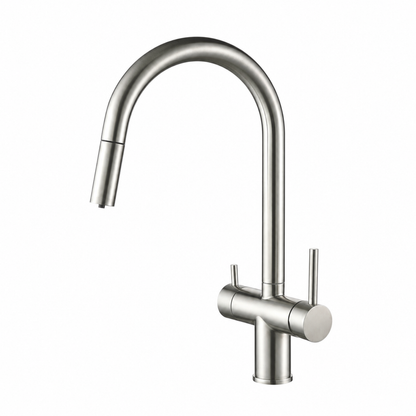Ashland 3-Way Filtered Pull-Out Kitchen Faucet — ceramic disc cartridge | Casa Norex