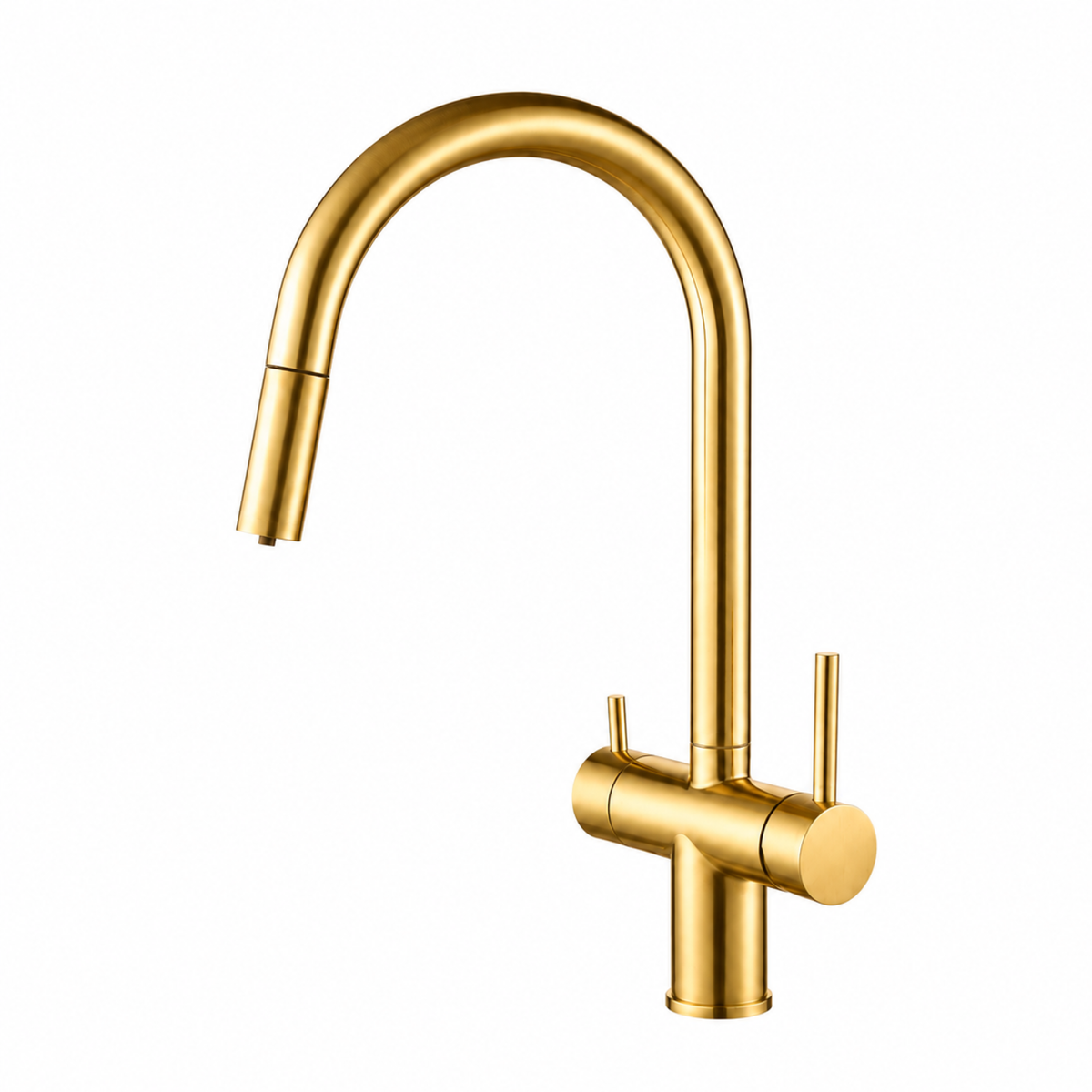 Ashland 3-Way Filtered Pull-Out Kitchen Faucet — food-grade 304 stainless steel body | Casa Norex