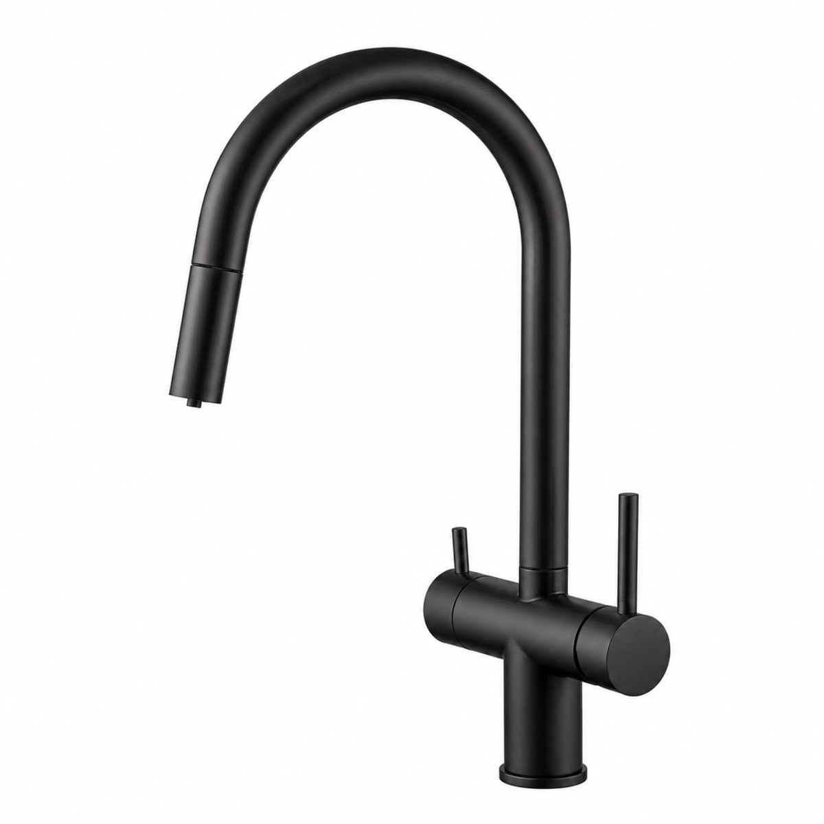Ashland 3-Way Filtered Pull-Out Kitchen Faucet — 3-way hot, cold, and filtered water system | Casa Norex