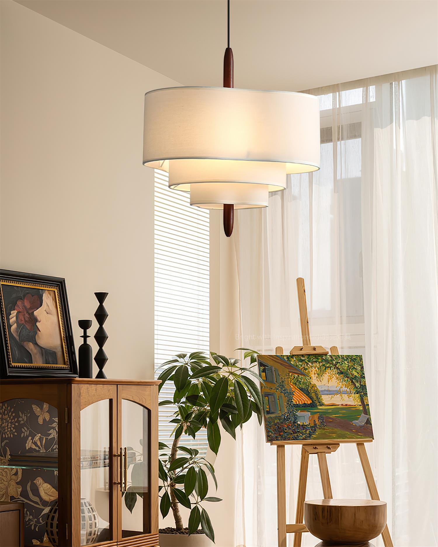 Raphia pendant lamp size and dimension diagram — Casa Norex