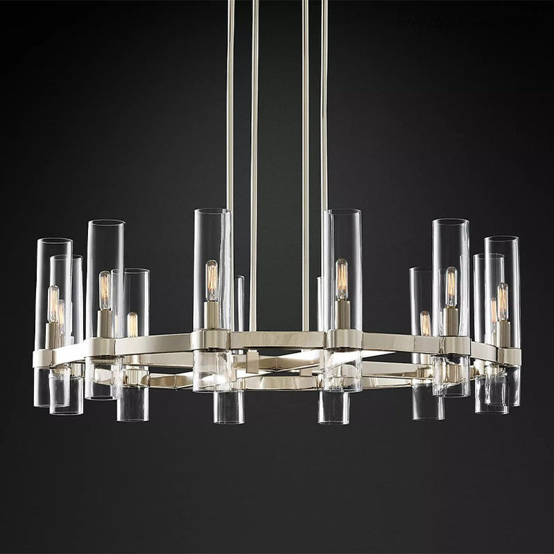 Close-up of crystal detail on Ravelle chandelier | Casa Norex