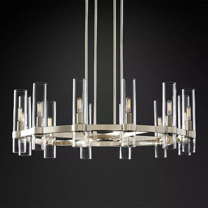 Close-up of crystal detail on Ravelle chandelier | Casa Norex