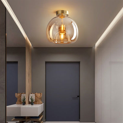 Vintage-inspired glass ceiling light — Casa Norex
