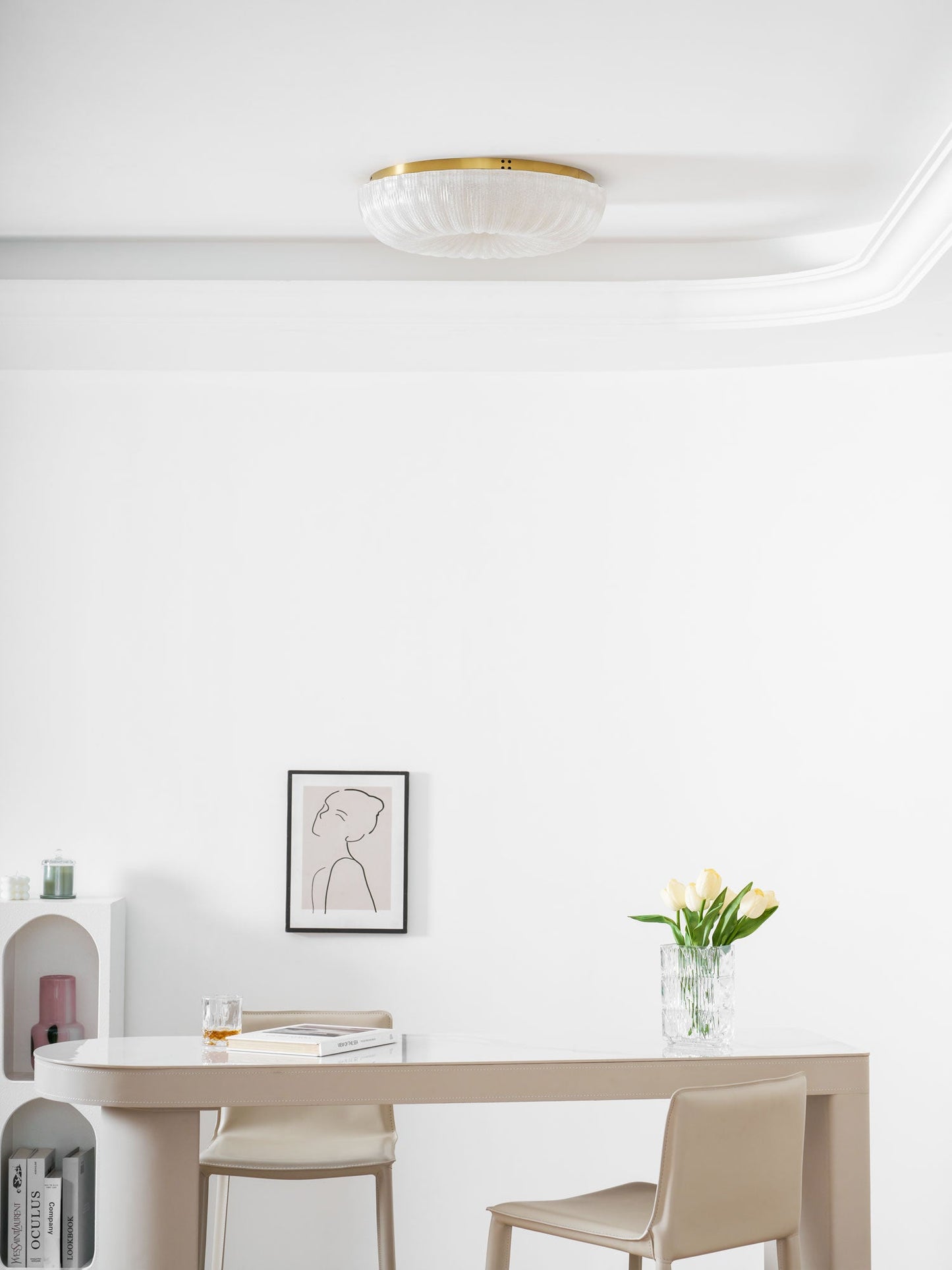 Ripple Glass Ceiling Light