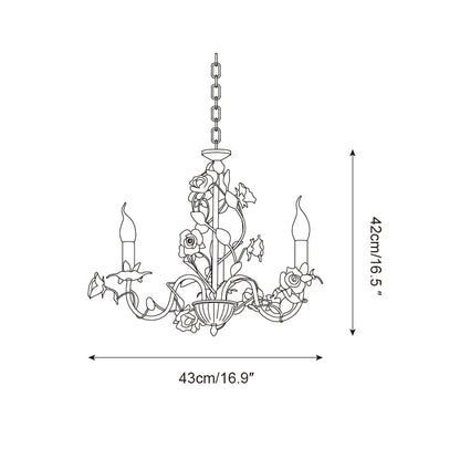 Rose Flowers Chandelier