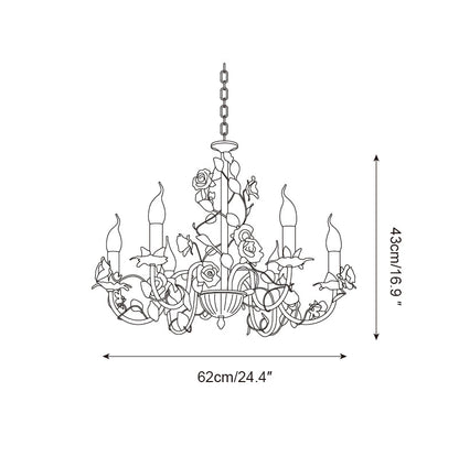 Rose Flowers Chandelier