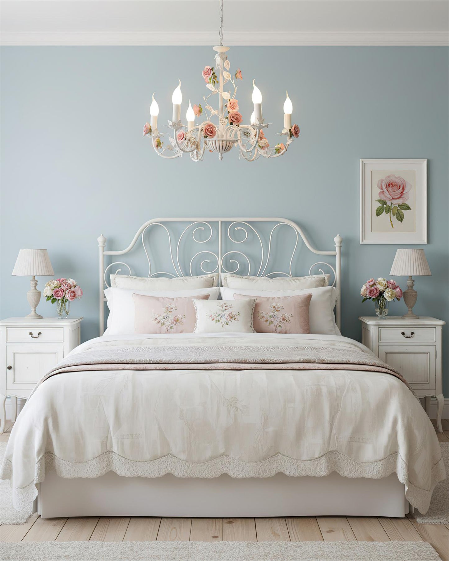 Rose Flowers Chandelier