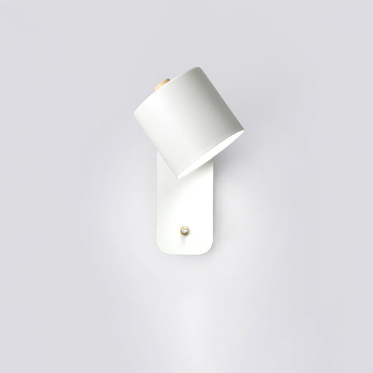 Rotatable cylinder wall lamp — white Macaron finish | Casa Norex