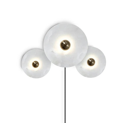 Round alabaster combination 2-disc arrangement - Casa Norex