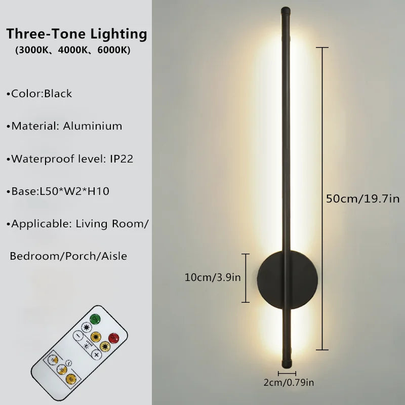 Magnetic wall sconce in bedroom setting — cordless, no wiring | Casa Norex