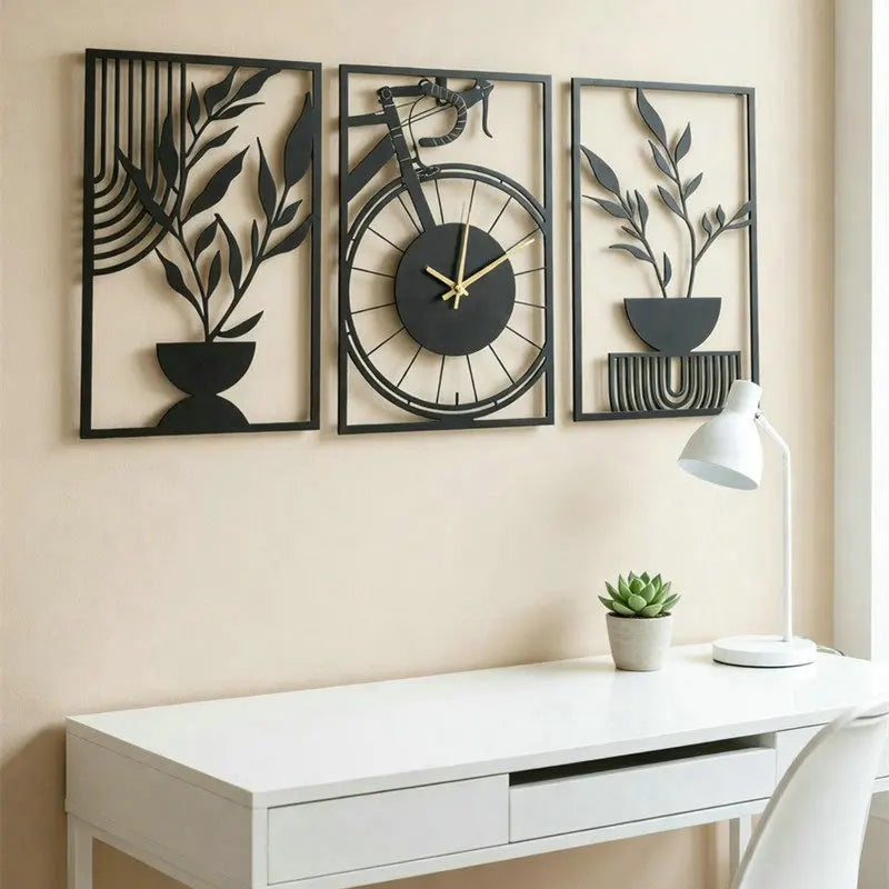 Line Art Wall Clock Trio detail view 11 — Casa Norex