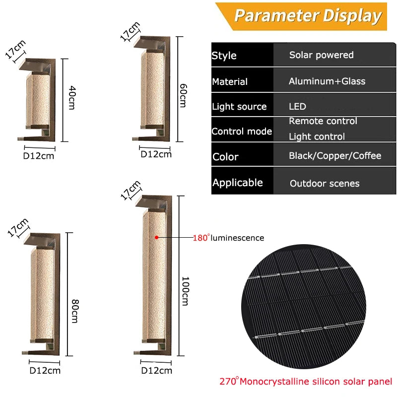 Solar dusk to dawn wall lantern packaging and included parts