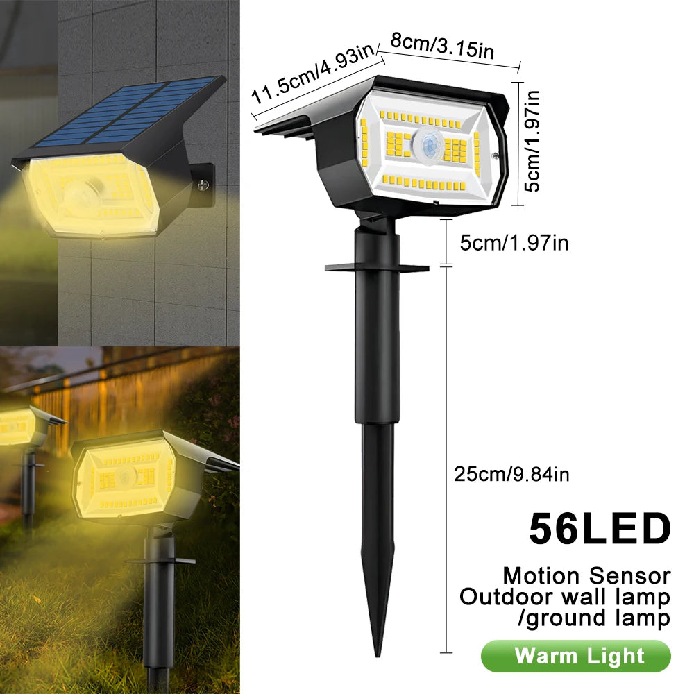 Solar landscape spotlight wall mounting screws and bracket