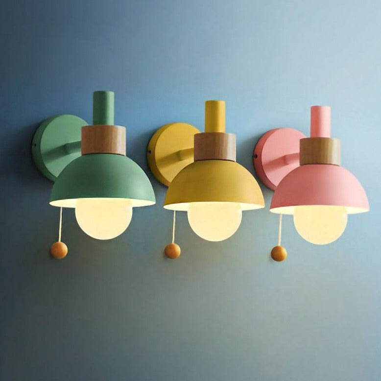 Nordic pull switch sconce yellow colorway - Casa Norex