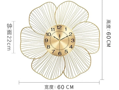 Wrought Iron Flower Wall Clock packaging detail — Casa Norex