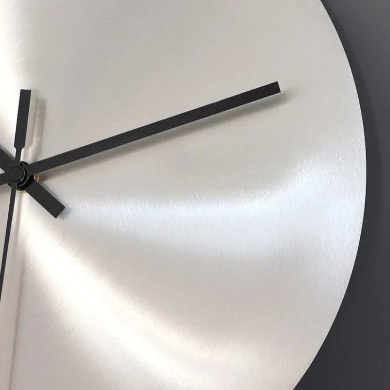 Ultra-Thin Metal Wall Clock scale reference on a wall — Casa Norex