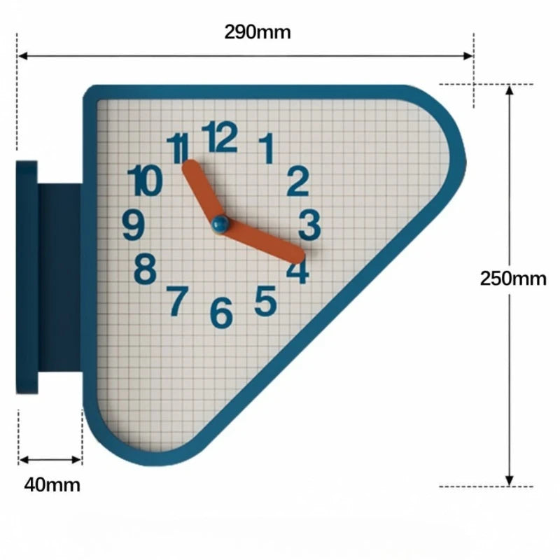 Triangular Corner Wall Clock style variant 1 | Casa Norex