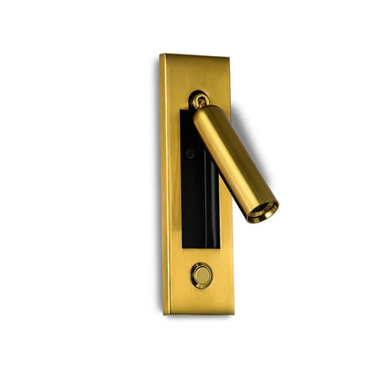 Cree LED wall light Black finish angle view — Casa Norex