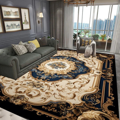 Close-up of non-slip backing on flannel anti-fall rug | Casa Norex