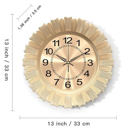 Minimalist Wall Clock in interior setting — ABS frame with HD glass lens | Casa Norex