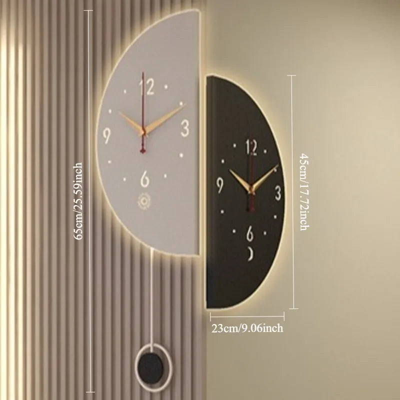 Voice-Activated Corner Wall Clock Big size detail | Casa Norex