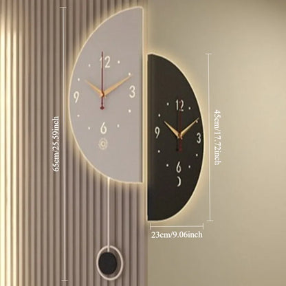 Voice-Activated Corner Wall Clock Big size detail | Casa Norex