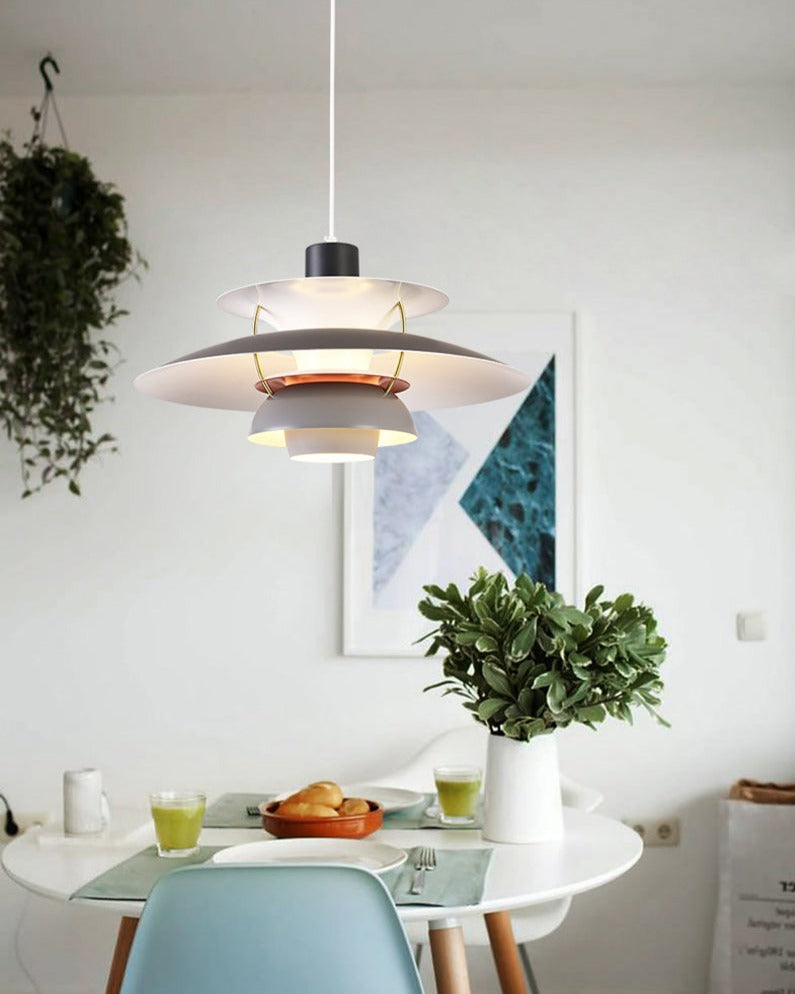 Colorful Layered Pendant Lights
