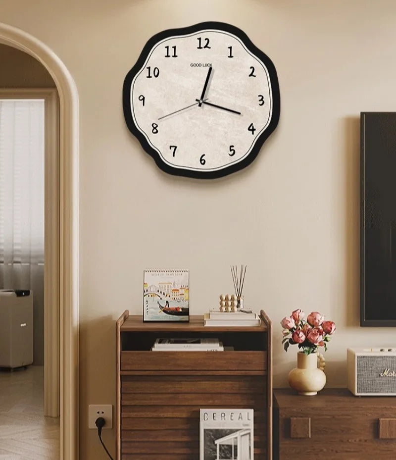 Wavy Edge Wall Clock packaging detail — Casa Norex
