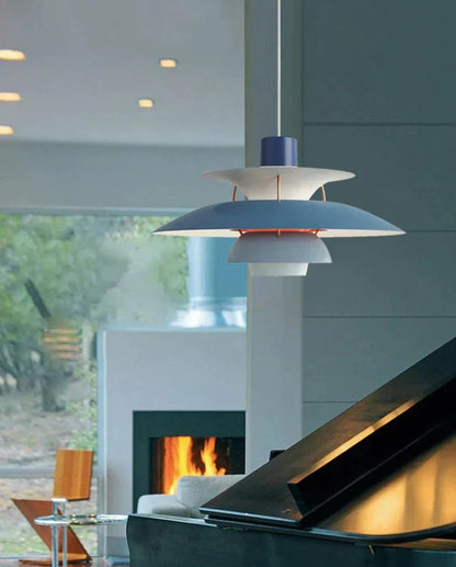 Colorful Layered Pendant Lights