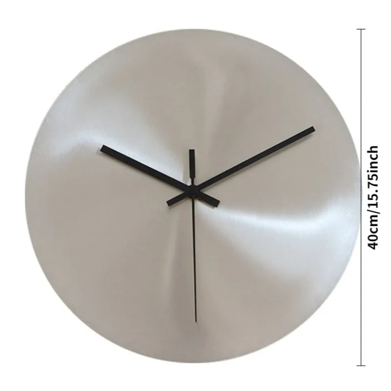 Ultra-Thin Metal Wall Clock 16 inch size detail | Casa Norex