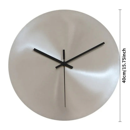 Ultra-Thin Metal Wall Clock 16 inch size detail | Casa Norex