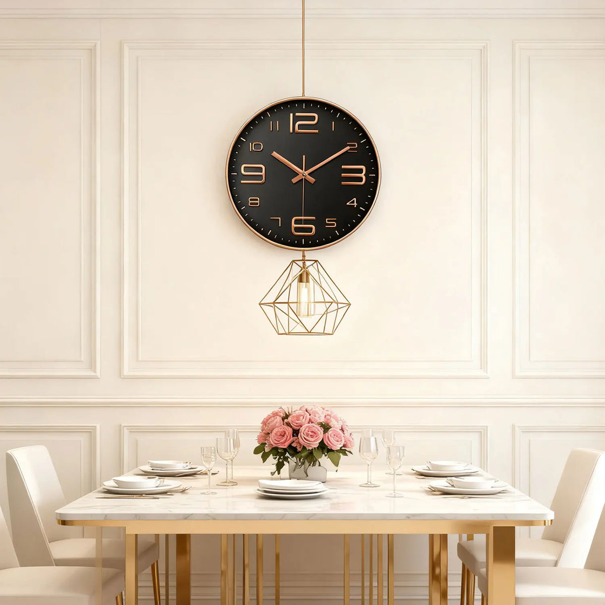 Punch-Free Dome Wall Clock dome profile side view — Casa Norex