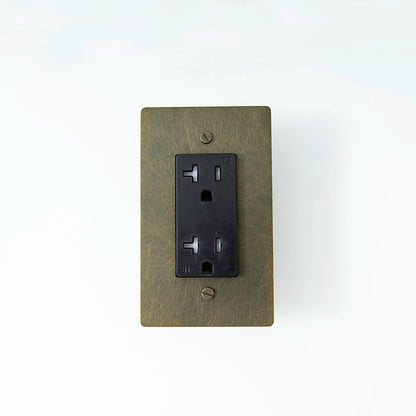 Bronze 20A wall outlet — standard socket — Casa Norex