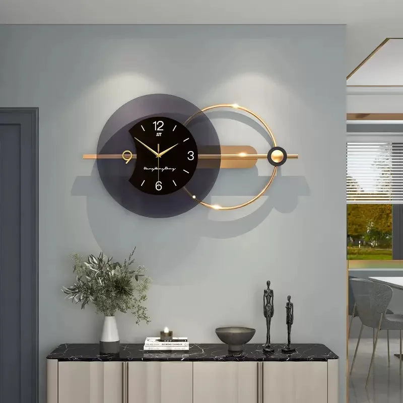 Double-Layer Nordic Wall Clock