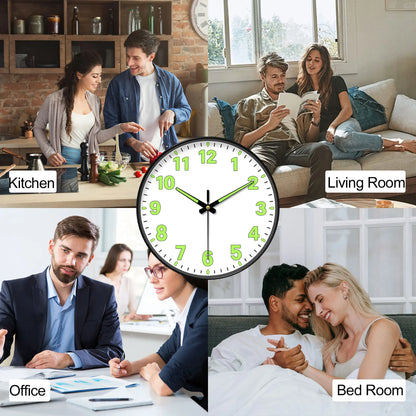 Glow-in-the-Dark Wall Clock packaging detail — Casa Norex