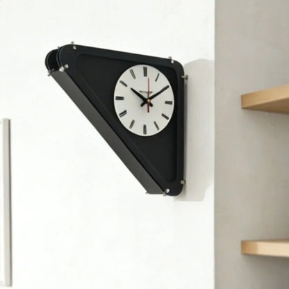 Acrylic Triangle Corner Wall Clock rear mounting hardware — Casa Norex