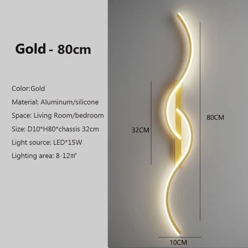 Strato LED strip wall sconce cool white and dimming — Casa Norex