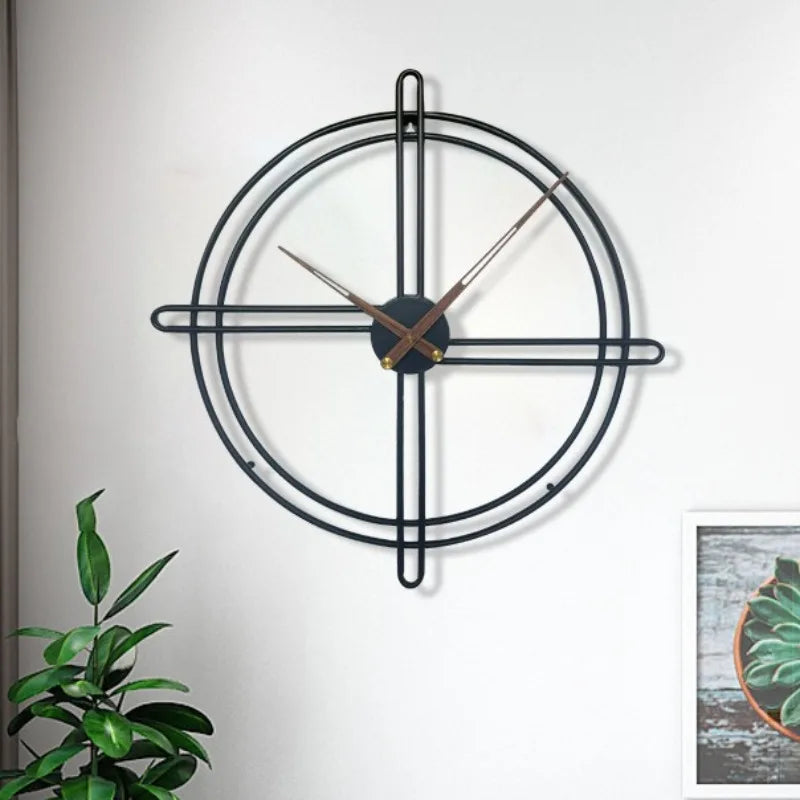 Laser-Engraved Metal Wall Clock engraving detail close-up | Casa Norex